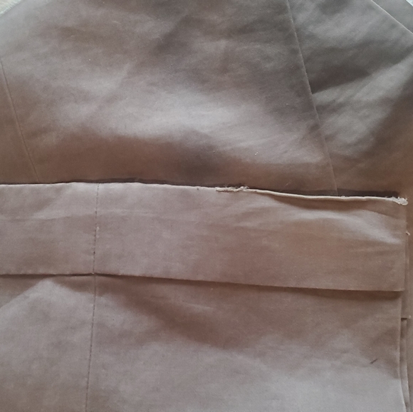 Banana Republic Martin Fit 00P Wide Leg Slacks mushroom color - Picture 11 of 12